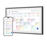 Dragon Touch Calendrier numérique de 21,5" - 1920 x 1080 FHD - Écran tactile avec mémoire de 32 Go - Planificateur familial intelligent - Calendrier de bureau pour le bureau - Planning sans couture