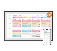 Dragon Touch Calendrier Numérique de 21,5" 1920x1080 Calendrier Mural Électronique, Planificateur Familial avec Mémoire de 32Go et Support Mural, Calendrier de Bureau Intelligent à Écran Tactile, Noir