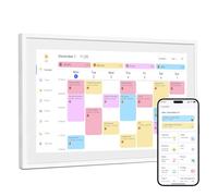 Dragon Touch Calendrier numérique de tâches de 15,6 pouces, écran tactile interactif, planificateur familial intelligent, cadre photo numérique, meilleur cadeau pour Noël, mariage, maman