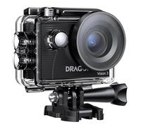 Dragon Touch Caméra Sport, 4K 30FPS 20MP Action Caméra sous-Marine WiFi Grand Angle 170° avec Écran Ultra HD de 2 Pouces, Télécommande 2.4G, Kit d'Accessoires de Montage et 2 Batteries - Vision 3