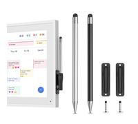 Dragon Touch Stylets pour écrans tactiles Calendrier numérique, avec 2 Couleurs, Double Pointe, 2 têtes de Rechange, 2 Supports intégrés, contrôle précis, Accessoires Officiels Dragon Touch