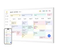Dragon Touch Calendrier numérique de 32" - 1920 x 1080 FHD - Écran tactile avec mémoire de 32 Go - Planificateur familial intelligent - Calendrier de bureau pour le bureau - Planification sans couture