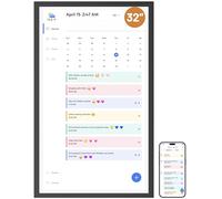 Dragon Touch Calendrier numérique de 32" - Écran tactile interactif Full HD 1080p - Planificateur familial intelligent, affichage du foyer, calendrier numérique à montage mural et de bureau pour une