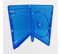 Dragon Trading Amaray Triple étui pour Blu-ray 14 mm avec plateau intérieur pour 3 disques - Logo Blu-ray en feuille d'argent - Pochette extérieure pour œuvres d'art - Peut contenir des formats
