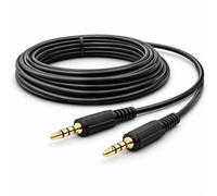 Dragon Trading Câble Jack 3,5 mm Audio AUX 10 m - Câble Audio Stéréo Mâle vers Mâle Hi-Fi - Compatible iPhone, iPad, Smartphone, Voiture, Enceinte, Casque, PC