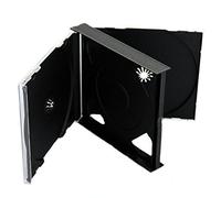 Dragon Trading® Lot de 1 boîtiers CD DVD 4 voies 25 mm pour 4 disques avec plateau noir