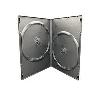 Dragon Trading Lot de 10 boîtiers doubles noirs pour CD/DVD/Blu-Ray Tranche de 7 mm Capacité 2 disques et pochette extérieure pour ArtWork
