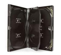 Dragon Trading Lot de 10 boîtiers pour 6 CD/DVD/Blu-Ray pour 6 CD/DVD/Blu-Ray, Tranche de 14 mm, Pochette extérieure pour Incrustation d'œuvres d'art Noir