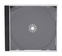 Dragon Trading Lot de 10 boîtiers simples pour CD/DVD/Blu-ray avec tranche de 10,4 mm pour 1 disque avec plateau noir