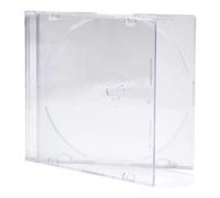 Dragon Trading Lot de 5 boîtiers fins pour CD/DVD/Blu-ray 5,2 mm avec plateau transparent givré
