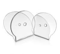 Dragon Trading® Lot de 5 coques de protection pour CD et DVD Transparent