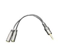 Dragon Trading Répartiteur audio en Y plaqué or 3,5 mm mâle vers 2 prises femelles