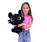 Dragon Trainer 4 Peluche 45Cm Toothless Happy Grand Doux Peluche Taille XL