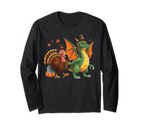 Dragon Turquie Pèlerin Citrouille Thanksgiving Enfants Garçons Filles Manche Longue