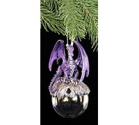 Dragon violet comme décoration de sapin de Noël - Décoration d'arbre de Noël