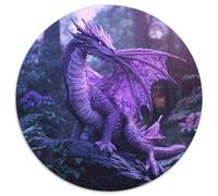 Dragon Violet | pour Adultes |Fantasy Forêt| 1000pcs (67.5x67.5cm) Puzzles Jeux ÉduChatifs Puzzles De Décoration Intérieure