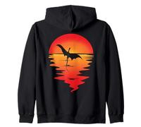 Dragon volant Créatures mythiques Romantic Sunrise Sunset Dragon Sweat à Capuche