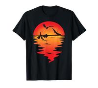 Dragon volant créatures mythiques romantiques Sunrise Sunset Dragons T-Shirt