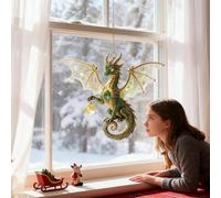 Dragon Volant De Noël - 6 Pièces en Acrylique Fantasy Dragon Ornement | Décoration d'arbre De Noël avec des Ailes pour, Décor Dee Fête | Figurine - Décor Dee Noëll D Noëll