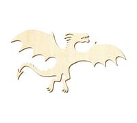 Dragon volant en bois - Décoration bricolage 5-50 cm, taille : 10 cm, paquet de 50 pièces