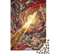 Dragon Vs. Tiger Epic Battle Artwork Puzzles 1000 Pièces Cadeau Unique Jeu Éducatif Défi Jouet À De Qualité Supérieure Peinture Art pour Adultes Et Enfants À Partir De 12 Ans 52x38cm/1000pcs