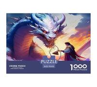 Dragon Warrior Puzzle 1000 Pièces Pour Adultes Et Enfants Fairy Tales De L'art De La Décoration Moderne Jeu Cadeau Unique 1000 Pieces Décoration De La Maison - Décoration Murale Cadeaux Cadeau D'anniv