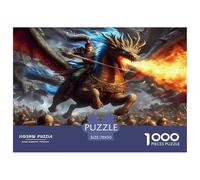 Dragon Warrior Puzzle 1000 Pièces Pour Adultes Et Enfants Fairy Tales Jeu De Création Et Logique Pour Enfants 1000 Pieces Décoration De La Maison - Décoration Murale Cadeaux Cadeaux De Voyage 70x50cm/