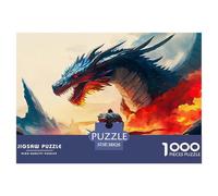 Dragon Warrior Puzzles 1000 Pièces Pour Adultes Et Enfants Fairy Tales De L'art De La Décoration Moderne Jeu Cadeau Unique 1000 Pieces Décoration De La Maison - Décoration Murale Cadeaux Cadeau Pour F