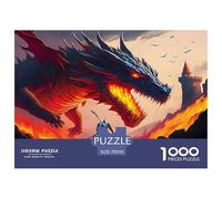 Dragon Warrior Puzzles 1000 Pièces Pour Adultes Et Enfants Fairy Tales Jeu De Création Et Logique Pour Enfants 1000 Pieces Décoration De La Maison - Décoration Murale Cadeaux Cadeau Pour Femme, Homme,