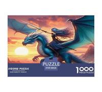 Dragon Warrior Puzzles 1000 Pièces Pour Adultes Et Enfants Fairy Tales Jeu De Création Et Logique Pour Enfants 1000 Pieces Pour Jeux D'activités Familiales Cadeau Pour Femme, Homme, Couple Et Amie 38x