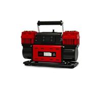 Dragon Winch Compresseur d’air 12V 150 PSI / 10,3 BAR 300 L/min | Pompe à air portable avec manomètre numérique, pinces crocodile et 3 embouts | Pompe pour voiture, moto, 4x4 et outils pneumatiques