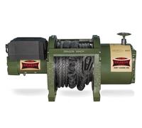 DRAGON WINCH Treuil Électrique 24V 42000 lb / 19050 kg Treuil Professionnel Camion avec Câble Synthétique 35m, Guide-câble & Tendeur - Télécommande Sans Fil & Filaire - pour Pompiers & Dépanneuses