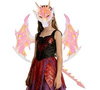 Dragon Wing Set | Kids Dragon Costume Foldable Halloween Waterproof Prop | Dragon Wing Set Dragon Costume Cosplay Outfit For Party New Year Indoor Outdoor Thanksgiving Holiday Birthday Home Vacation