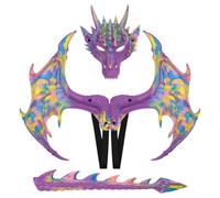 Dragon Wing Set | Kids Dragon Costume Foldable Halloween Waterproof Prop | Dragon Wing Set Dragon Costume Cosplay Outfit For Party New Year Indoor Outdoor Thanksgiving Holiday Birthday Home Vacation