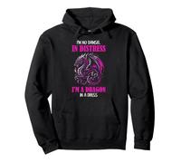 Dragon Woman Humour No Damsel in Distress Fantasy Sweat à Capuche