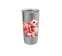 Dragon x Dragon mignon x Bébé Dragon Gobelet isotherme en acier inoxydable double paroi