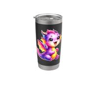 Dragon x Dragon mignon x Bébé Dragon Gobelet isotherme en acier inoxydable double paroi
