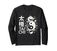 Dragon Yin Yang Tai Chi Symbole Artistique Chinois Air Energie Manche Longue