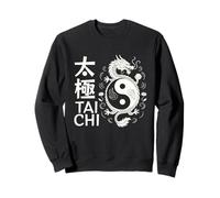 Dragon Yin Yang Tai Chi Symbole Artistique Chinois Air Energie Sweatshirt