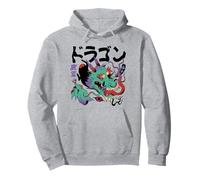 Dragon Yokai Surréaliste japonais psychédélique étrange Sweat à Capuche