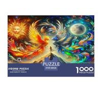 Dragon1000 Pièces PuzzlePièces Dragon Mythique pour Adultes Moderne Jeu Premium avec Défis Paysagedes QuatreSaisons 38x26cm/1000pcs