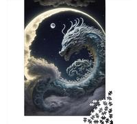 Dragon7 Puzzle Jeu pour Adultes 1000 Pièces Puzzle Carte Puzzle Créatif Jeu de Décompression 1000 Pièces (38x26cm)