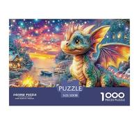 dragonat Dawn 1000 Piece Adults Puzzle Kids Age Games Puzzle Game Difficult Impossible Challenging & Brainteasing 52x38cm/1000pcs