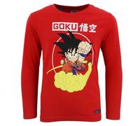 Dragonball T-Shirt Manches Longues, Garçon (Rouge,4 Ans)