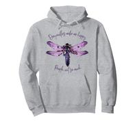 Dragonflies Make Me Happy, Cadeau Libellule Violette Sweat à Capuche