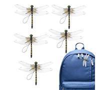 Dragonfly Clip Decor Set, Dragonfly Realistic Clips, for Outdoor Gardens Backpacks Decoration and for Camping Fishing and Yard Use a Handy Accessory for Daily Outdoor Living