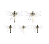 Dragonfly Clips Decorative Repellents - Realistic Outdoor Decor for Garden Use | Flexible Material with Detailed Wings, Clip On Fly Deterrents Ornament, Lightweight Hanging Accessory for Patio