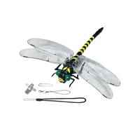 Dragonfly faux - Grand charme de répellicule ailé, insecte multi -vêtements avec lanières | Décoration créative pour espaces intérieurs, pièce faite à la main pour balcon, serre ou displ