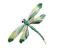 Dragonfly Pin - Clip à cheveux en forme de avec strass - Broche en forme de dragon pour Noël, la fête des mères, Siehe Beschreibung, Métal, Voir description