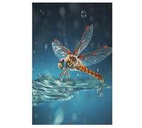 Dragonfly Puzzle Enfants 1000pcs, Puzzles en Bois- Kit Bricolage Relax Jeux pour Adolescents Et Adultes Cadeaux （78×53cm）